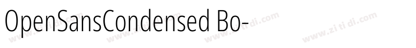 OpenSansCondensed Bo字体转换